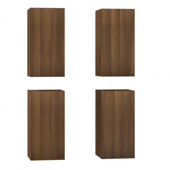 Meubles TV 4 pcs Chêne marron 30,5x30x60 cm Bois d'ingénierie