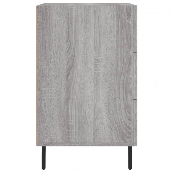 Table de chevet sonoma gris 40x40x66 cm bois d'ingénierie