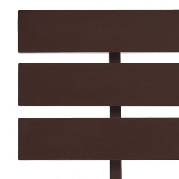 Cadre de lit Marron foncé Bois de pin massif 100 x 200 cm