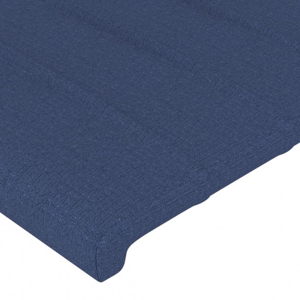 Têtes de lit 2 pcs Bleu 72x5x78/88 cm Tissu