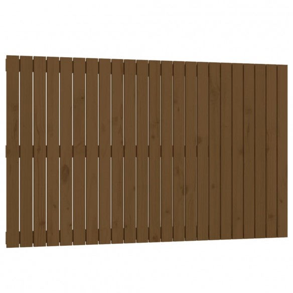 Tête de lit murale Marron miel 147x3x90 cm Bois massif de pin