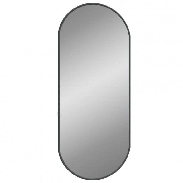 Miroir mural Noir 60x25 cm Ovale