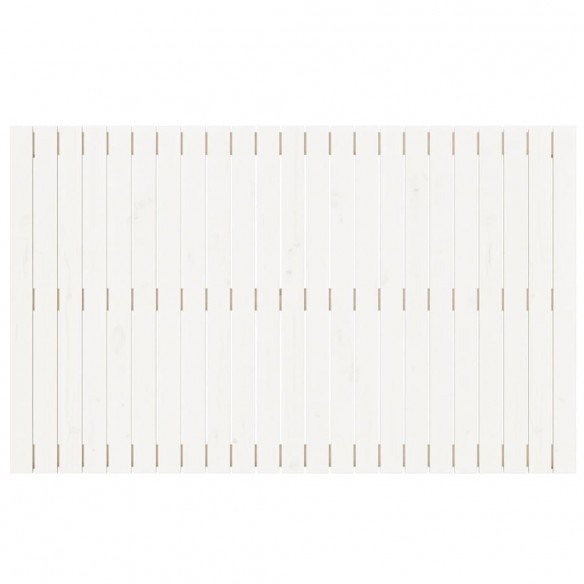 Tête de lit murale Blanc 147x3x90 cm Bois massif de pin