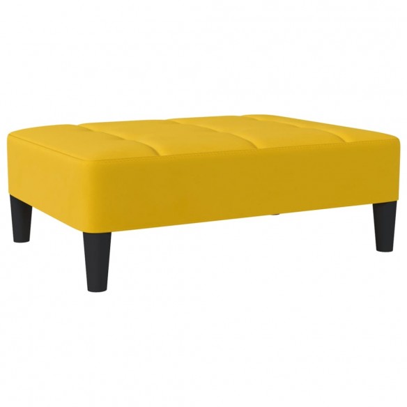 Repose-pied Jaune 78x56x32 cm Velours