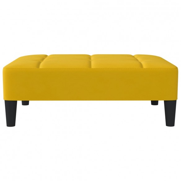 Repose-pied Jaune 78x56x32 cm Velours