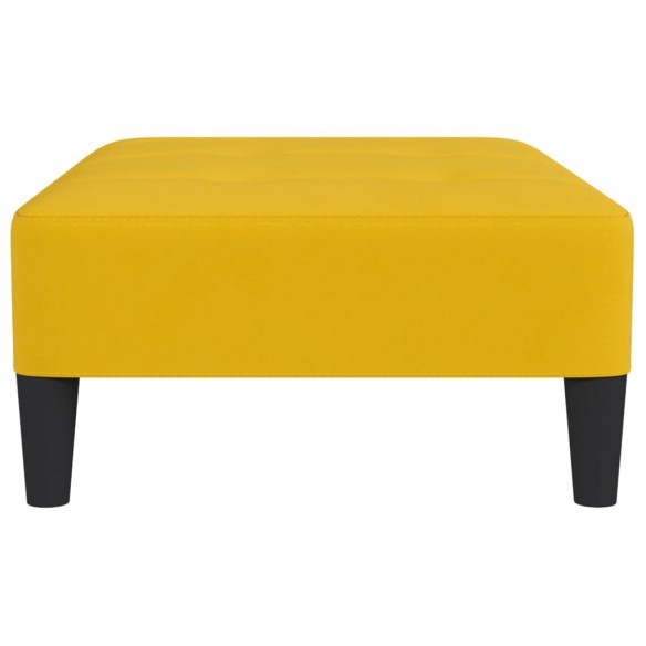 Repose-pied Jaune 78x56x32 cm Velours