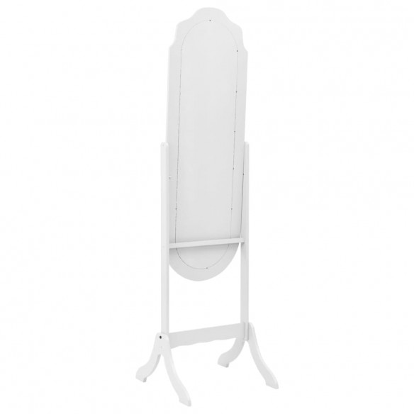 Miroir sur pied blanc 45,5x47,5x160 cm bois d'ingénierie