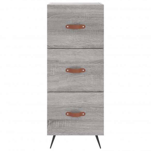 Buffet haut Sonoma gris 34,5x34x180 cm Bois d'ingénierie