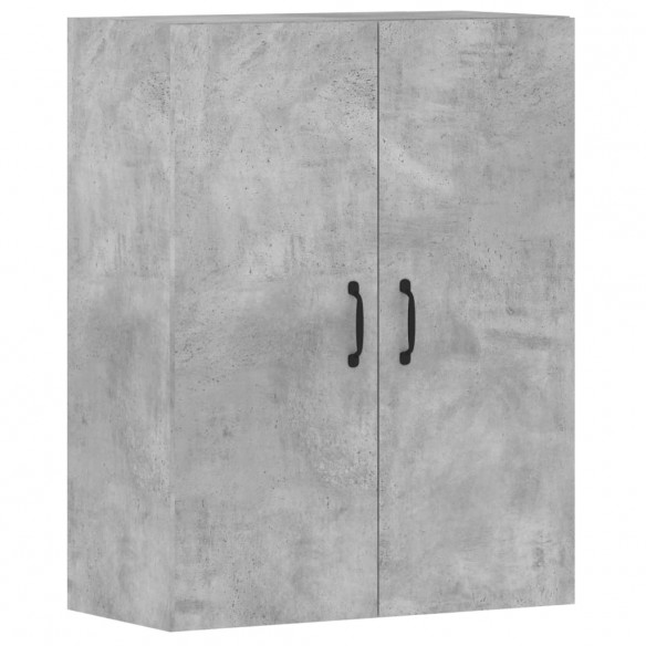 Armoires murales 2 pcs gris béton bois d'ingénierie