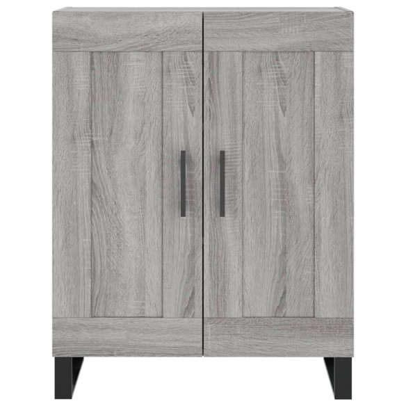 Buffet haut Sonoma gris 69,5x34x180 cm Bois d'ingénierie