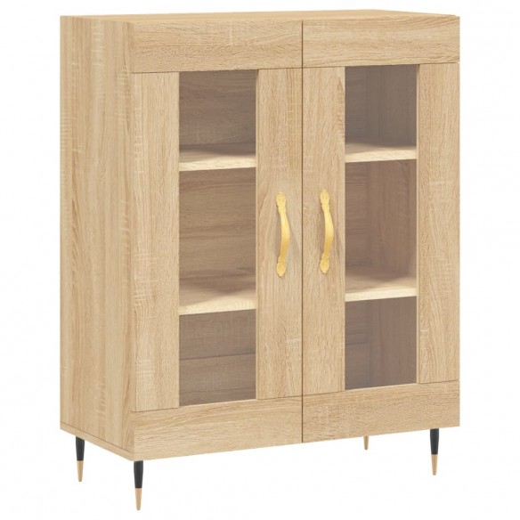 Buffet haut Chêne sonoma 69,5x34x180 cm Bois d'ingénierie