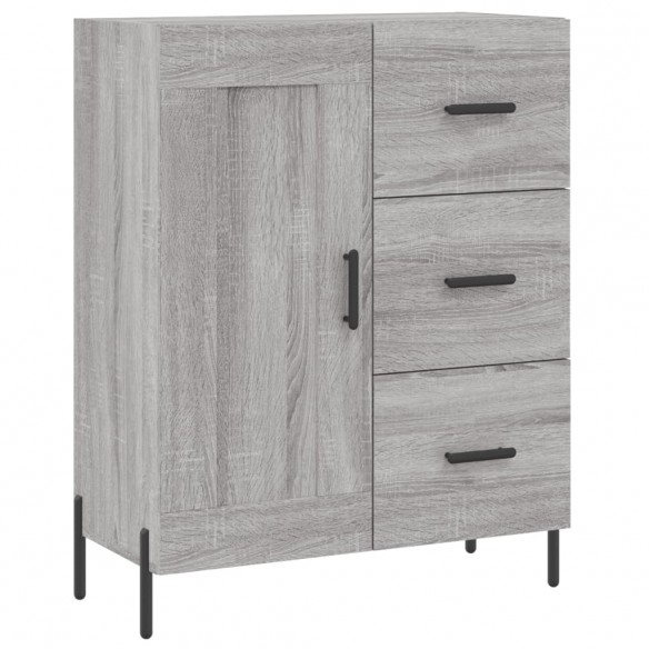 Buffet haut Sonoma gris 69,5x34x180 cm Bois d'ingénierie