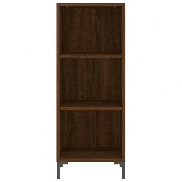 Buffet haut Chêne marron 34,5x32,5x180 cm Bois d'ingénierie