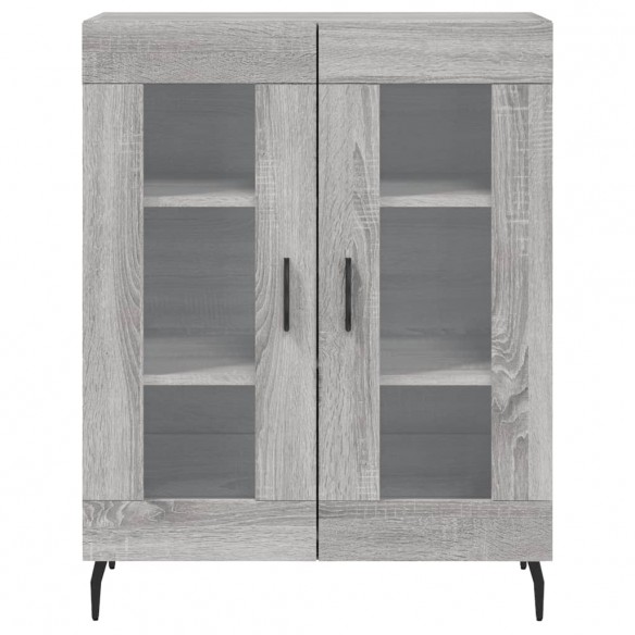 Buffet haut Sonoma gris 69,5x34x180 cm Bois d'ingénierie