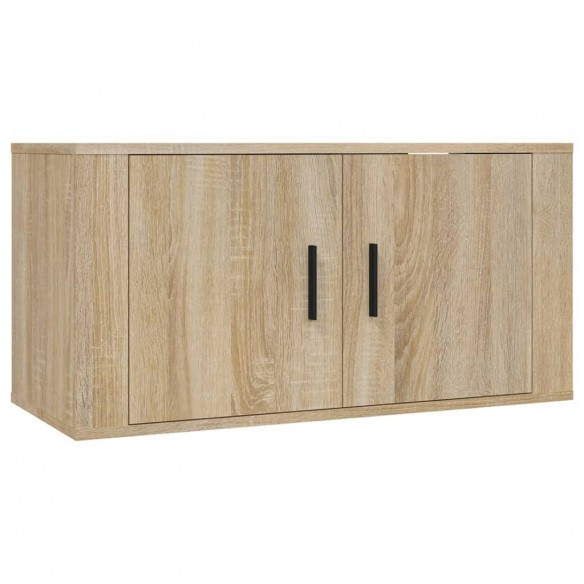 Ensemble de meubles TV 2 pcs chêne sonoma bois d'ingénierie