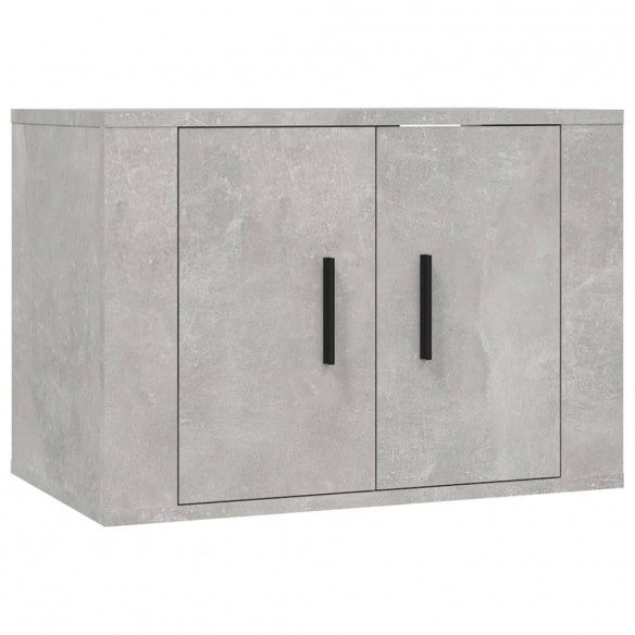 Ensemble de meubles TV 2 pcs gris béton bois d'ingénierie