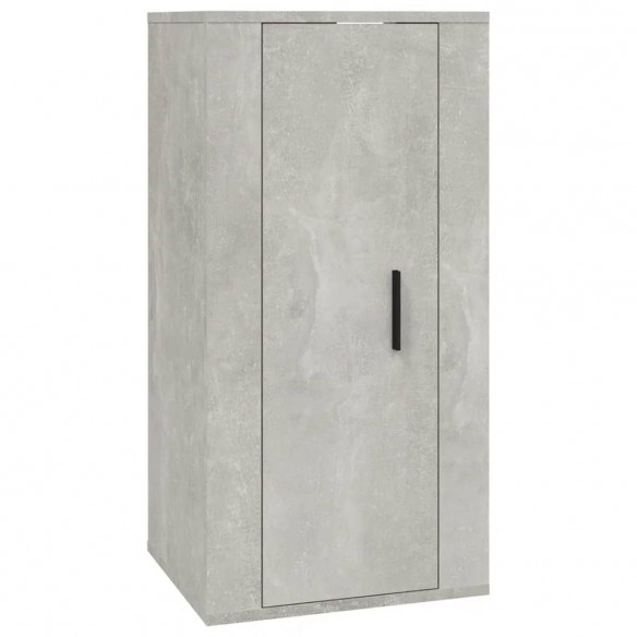 Ensemble de meubles TV 6 pcs Gris béton Bois d'ingénierie