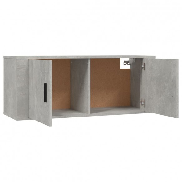 Ensemble de meubles TV 3 pcs Gris béton Bois d'ingénierie