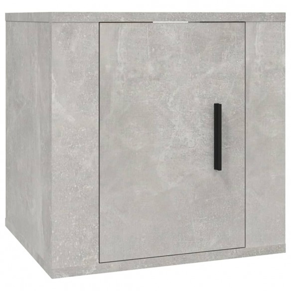 Ensemble de meubles TV 3 pcs Gris béton Bois d'ingénierie