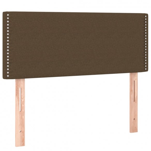 Cadre de lit et matelas et LED Marron foncé 80x200cm