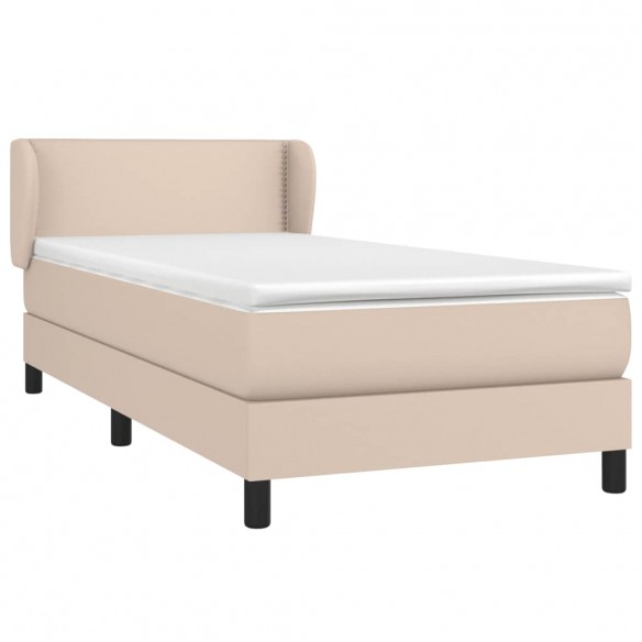 Cadre de lit avec matelas Cappuccino 80x200 cm