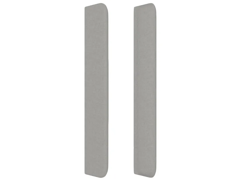 Tête de lit avec oreilles Gris clair 93x16x118/128 cm Tissu