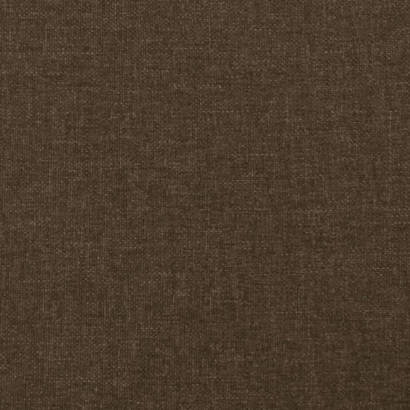 Tête de lit avec oreilles Marron Foncé 103x16x78/88 cm Tissu