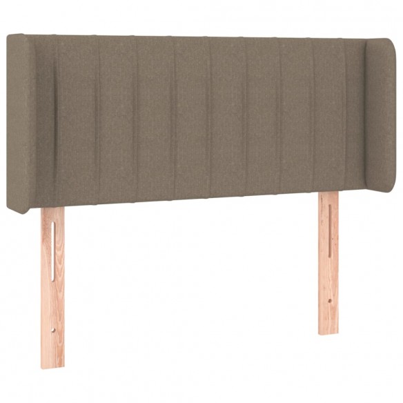 Tête de lit avec oreilles Taupe 83x16x78/88 cm Tissu