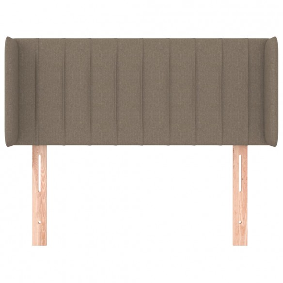 Tête de lit avec oreilles Taupe 83x16x78/88 cm Tissu