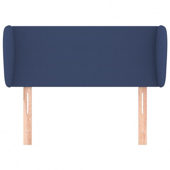 Tête de lit avec oreilles Bleu 83x23x78/88 cm Tissu