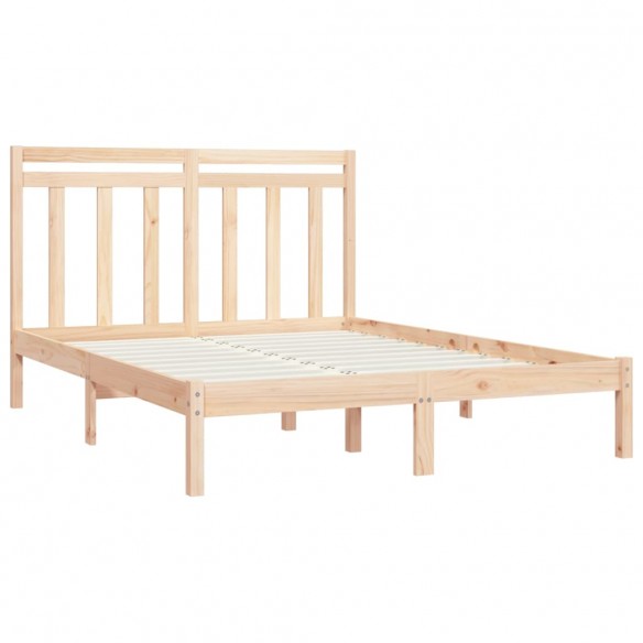 Cadre de lit bois massif 135x190 cm double