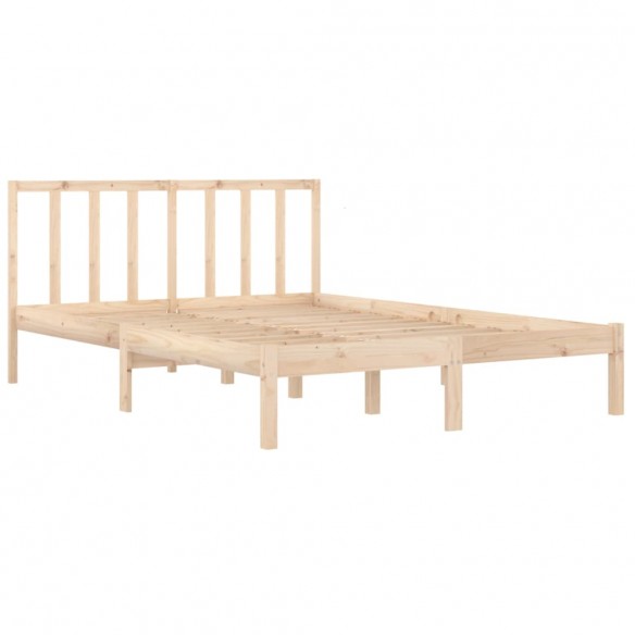 Cadre de lit Bois de pin massif 140x190 cm