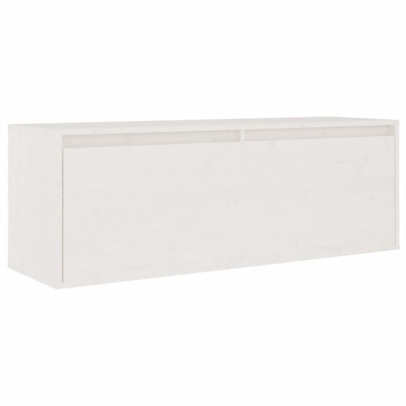 Meubles TV 2 pcs Blanc Bois massif de pin