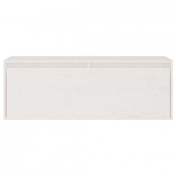 Meubles TV 2 pcs Blanc Bois massif de pin