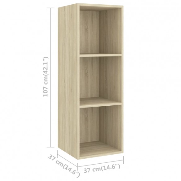 Ensemble de meubles TV 4 pcs Chêne sonoma Bois d'ingénierie