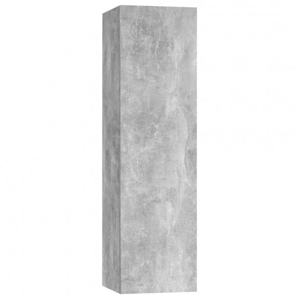 Ensemble de meubles TV 3 pcs Gris béton Aggloméré