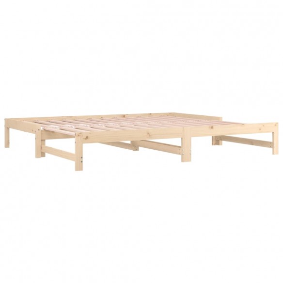 Lit coulissant 2x(80x200) cm Bois de pin massif