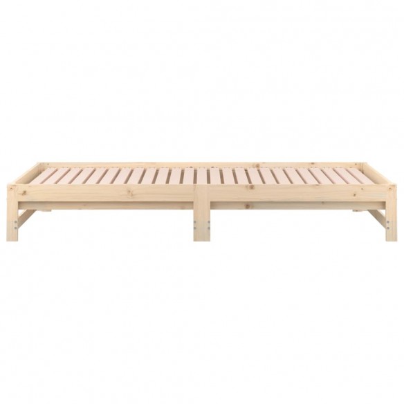 Lit coulissant 2x(80x200) cm Bois de pin massif