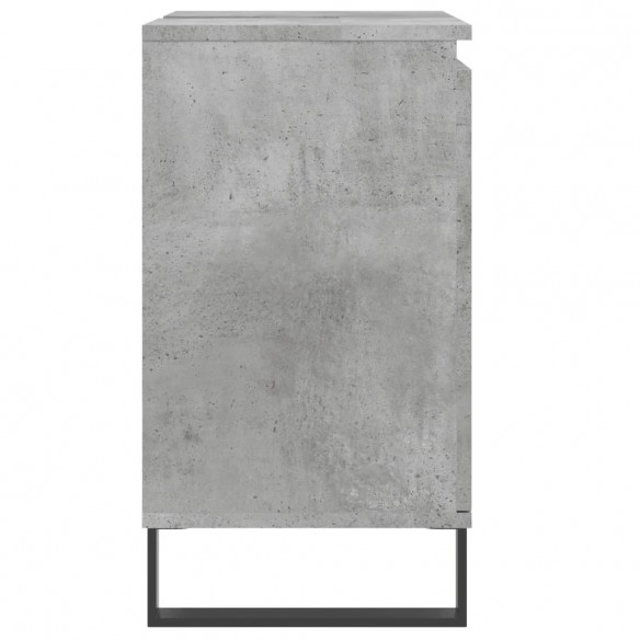 Armoire de bain gris béton 58x33x60 cm bois d'ingénierie