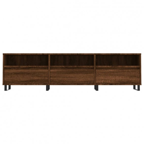 Meuble TV chêne marron 150x30x44,5 cm bois d'ingénierie