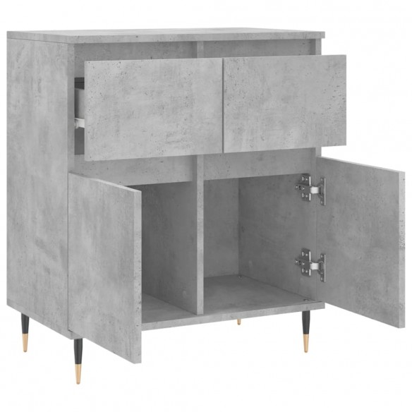 Buffet Gris béton 60x35x70 cm Bois d'ingénierie