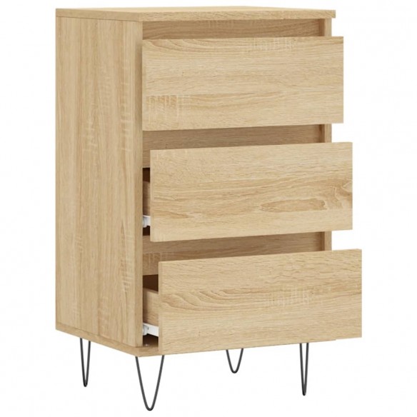 Buffet chêne sonoma 40x35x70 cm bois d'ingénierie