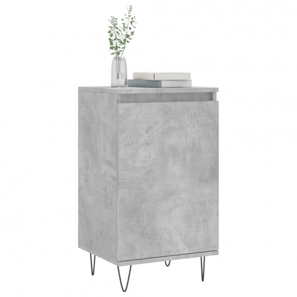 Buffet gris béton 40x35x70 cm bois d'ingénierie