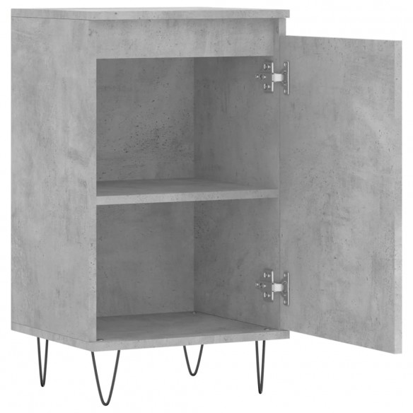 Buffet gris béton 40x35x70 cm bois d'ingénierie