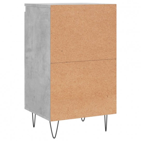 Buffet gris béton 40x35x70 cm bois d'ingénierie