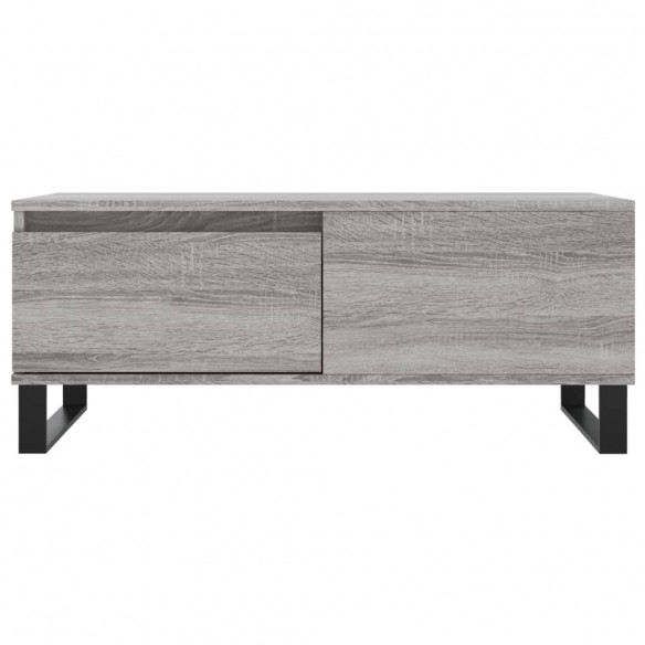 Table basse Sonoma gris 90x50x36,5 cm Bois d'ingénierie