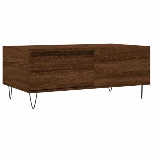 Table basse Chêne marron 90x50x36,5 cm Bois d'ingénierie