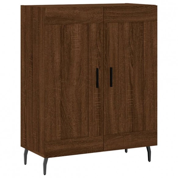 Buffet chêne marron 69,5x34x90 cm bois d'ingénierie