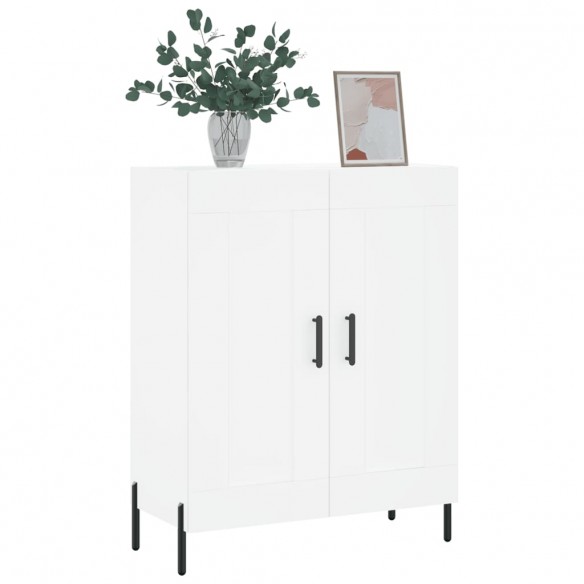 Buffet blanc 69,5x34x90 cm bois d'ingénierie