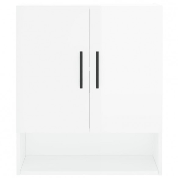 Armoire murale Blanc brillant 60x31x70 cm Bois d'ingénierie